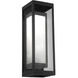Outdoor Sconce LED 18 inch Textured Black Outdoor Sconce, Double Box